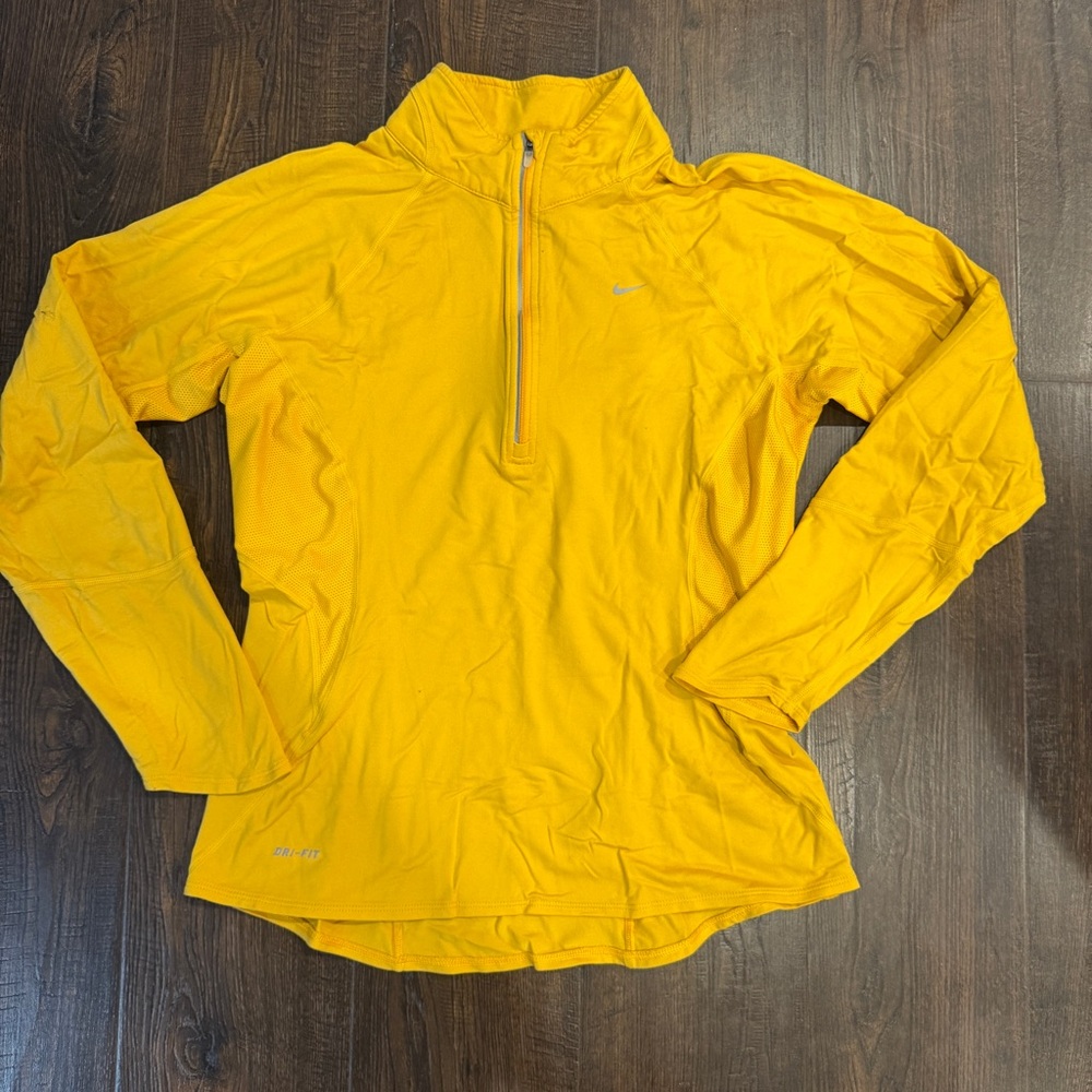 Nike Women's Long Sleeve Yellow Top